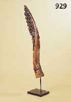 FRAGMENT EINER TEMPELSCHNITZEREI, BURMA, 19. JH., HOLZ, L. CA. 90 CM