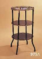 BEISTELLTISCH, FRANKREICH, UM 1900, SCHWARZ GEFASSTES HOLZ MIT BRONZEAPPLIKATIONEN, IN- TARSIERT MIT MAHAGONI UND PERLMUTT, OBERE PLATTE MIT ...