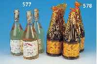 VIER FLASCHEN BRANDY DE JEREZ, DOS SIGLOS, SOLERA GRAN RESERVA, JEWEILS 0,7 L, ORIG. VERSCHLOSSEN, EINER IM KARTON, INHALT NICHT GEPRüFT