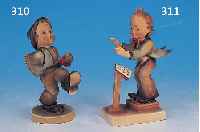 HUMMELFIGUR, GOEBEL, UM 1936, NUM. 129, KAPELLMEISTER, SIGNIERT, BEMALT, H.13 CM