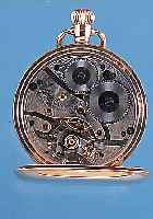 WALTHAM HERRENTASCHENUHR SAVONETTE, REF.-NR.286097, USA UM 1920, RG 375/000, VERSCHL. SCHMUCKMONOGR. "RH", EMAILBL. SIGN., GOLD- ...