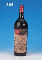 1 FLASCHE ROTWEIN, CHATEAU MOUTON, ROTH- SCHILD, 1979, ETIKETT BESCH., GRAND CRU, MIN. SCHWUND, INHALT NICHT GEPRüFT
