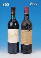 1 FLASCHE ROTWEIN, CHATEAU MARGAUX, PREMIER GRAND CRU CLASSE 1855, 1978, L. SCHWUND