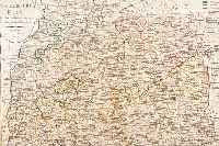 SELTENE ALTKOL. KUPFERSTICHKARTE VON J. WALCH,1799, DER SCHWAEBISCHE KREIS NEBST DEN OESTERREICHISCHEN BESITZUNGEN IN SCHWABEN, MIT KLEINER ...