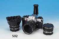 LEICA R4 NO. 1664444, DAZU MACRO-ELMARIT-R 60MM 1:2.8, SUPER-ANGULON-R 21MM 1:4, EX- TENDER-R 2X UND WINKELSUCHER MIT ORIG. VER- PACKUNG, ...