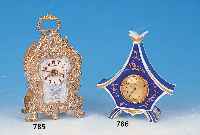 REISEWECKER, FRANKREICH, UM 1910, REICH VERZIERTES MESSINGGEHäUSE, Z.T. VERSILBERT, EMAILZIFFERBLATT (BEI 3 U. 9 MIN. HAARRISSIG),VERZIERTE ...