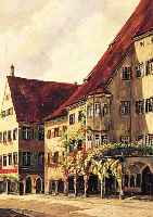 HAHN, A., DEUTSCHER MALER DER 1. HäLFTE DES 20. JH., ANSICHT IN ISNY, ÖL/LWD, LI. U. SIGN. UND BEZ. ISNY, CA. 41 X 32 CM, R.