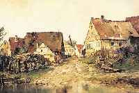 BRöCKER, ERNST, 1893-1963 MüNCHEN, AN DER ALTMüHL, ÖL/LWD, RE. U. SIGN. UND BEZ. MüNCHEN, VERSO AUF DEM KEILRAHMEN ...