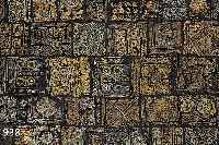 TUCH, BURMA, UM 1900, SCHWARZE BAUMWOLLE, REICH BUNT BESTICKT, TEILS MIT METALLFäDEN, EINGESTICKTE SPIEGELPLäTTCHEN, 93 X 155 CM