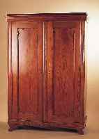 SCHRANK, DEUTSCH, UM 1860, ULME MASSIV, ZWEITüRIG, ZERLEGBAR, CA. 190 X 133 X 60 CM