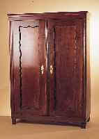 SCHRANK, UM 1880, EICHE MASSIV, ZWEITüRIG, ZERLEGBAR, CA. 173 X 124 X 50 CM