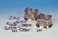 12 MESSERBäNKCHEN, FRANKREICH, 30ER JAHRE, METALL, L. CA. 8 CM, IN TIERFORM, GEBR.-SP.