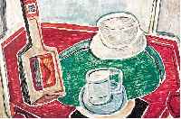 FRANCINI, M., DAT. 1953, WACHSMALSTIFTE AUF PAPIER, 39.5 X 53 CM, STILLEBEN, SIGNIERT, L. ALTERSSCHäDEN, PP. BET. LA ...