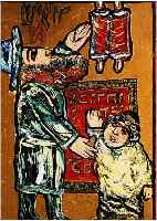 LIPKIN, 1988, ABSTRAKTE KOMPSITION, ÖL/LWD. SIGN., 47,5 X 34 CM