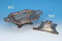 TINTENFAß, DEUTSCH, JUGENDSTIL, UM 1900, METALL, 5 X 22.5 X 15 CM, STILTYPISCH ENT- WURF, L. ALTERSSP., MONOGRAMMIERT SK