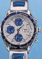 FESTINA ARMBANDCHRONOGRAPH AUTOMATIK, REF.- NR. 5258, SCHWEIZ UM 1998, EDELST. POL., BODENU. KRONE GESCHR., UNGETR. LAGERW., BED.-ANL., ...