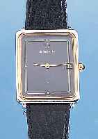 ETERNA HERRENARMBANDUHR QUARTZ, REF.-NR. 122-6147-20,M, SCHWEIZ UM 1988, EDELST. POL., SCHMUCKKRONE, LüNETTE HART VERG., MINERAL- FLACHGL., ...