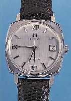 MILUS HERRENARMBANDUHR AUTOMATIK, REF.-NR. 20-87, SCHWEIZ UM 1970, EDELST., BODEN GESCHR.25 ST., ETA KAL. 2472, INCABL., RINGUNR., FLACHSPIR., ...