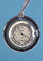 KIENZLE ANHäNGE/TASCHENUHR ART DECO, UM 1940, ORIG.-LAGERK., GEFL. KORDEL, METALL HARTVERCHR., AUS ZU SCHWENKEN UND AUFSTELL- BAR, VERS. ...