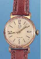 GLASHÜTTE HERRENARMBANDUHR, DEUTSCHLAND UM 1965, METALL VERG. BER., EDELST.-BODEN GEDR., GUILL. U. VERS. BLATT, 17 ST., HANDAUFZUGKAL. 69,1, ...