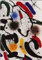MIRO, 6 LITHOGRAPHIEN + 1 UMSCHLAGLITHO- GRAPHIE AUS LITHOGRAPHIE I, 4 X 36, 4 X 52.2 CM, 4 X 36 CM, 4 X 26 CM