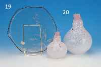 TABLETT, GALLé, NANCY, UM 1890/95, RAUCHFARBENES GLAS, D. CA. 31 CM, GEäTZT, GOLDBEMALUNG BERIEBEN, SIGNIERT