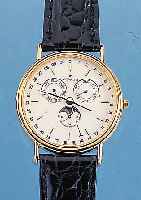 MOVADO HERRENARMBANDUHR MUSEUMS WATCH, REF.-NR. 87/03/862, SCHWEIZ UM 1996, METALL HART VERG., EDELST.-BODEN GEDR., MINERALFLACHGL., ...