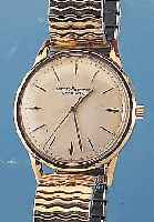 GIRARD PERREGAUX HERRENARMBANDUHR AUTOMATIK, REF.-NR. B2002, SCHWEIZ/USA UM 1964, GG-FIL-LED, EINSCHALENGEH., WERK VERG., 17 ST., ZEN- TRALROTOR, ...