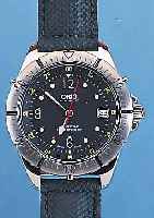 ORIS HERRENARMBANDUHR AUTOMATIK, REF.-NR. C7401, SCHWEIZ UM 1998, EDELST. POL., TAUCHER-EIGENSCH., BODEN U. KRONE GESCHR., BEI FERTIG-STELLUNG ...
