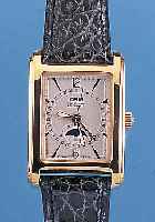 ORIS HERRENARMBANDUHR AUTOMATIK, REF.-NR. B7460, SCHWEIZ UM 1997, EDELST. HARTVERG., BODEN 4-FACH VERSCHR., RECT.-FORM, BOMB. SAPHIRGL., ...