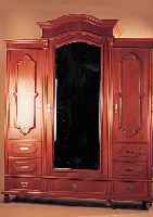 KLEIDERSCHRANK, DEUTSCH, UM 1900, WOHL ERLENFURNIER AUF EICHEKORPUS, MIT INNENEINRICHTUNG, OHNE STANGE, ALTERS- UND ...