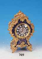 PENDULE, FRANKREICH, UM 1880/1900, REICH FLORAL VERZIERTES MESSINGGUßGEHäUSE, GEMALTE METALLEINLAGE, GLASDECKEL VORN UND HINTEN, ...