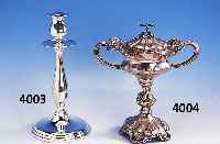 KERZENLEUCHTER, 925ER SILBER, BODENPLATTE, UNGEFüLLT, MIN. VERBEULT, H CA. 34.5 CM, CA. 730 G