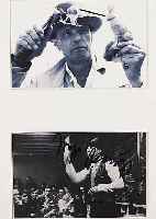 BEUYS, JOSEF, 1921 - 1986, VIER MULTIPLES, CA. 9 X 13 CM, 1 X HANDSIGNIERT