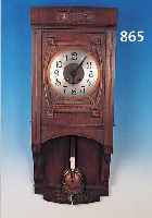 WANDUHR, LENZKIRCH, UM 1890, VERZIERTES EICHENHOLZGEHäUSE, GESCHNITZT, SOG.FREISCHWINGERFORM, VERZIERTES KUPFERZIFFER- BLATT IN ...