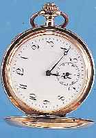 SYSTEM GLASHÜTTE HERRENTASCHENUHR SAVONETTE, REF.-NR. 219525, SCHWEIZ UM 1905, RG 585/ 000, AUßEN GLATT, EMAILBL. FEIN HAARR., GEBL. ...