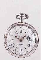 D. JUILLERAT A FORNET SPINDELHERRENTASCHEN- UHR, FRANKREICH UM 1790, SILBER, FERTIGUNGS-NR. 888, GEW. EMAILBL. SIGN., IM AUSSENBER. L. BESCH., ...