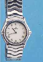EBEL DAMENARMBANDUHR SPORT CLASSIC, REF.-NR.9057901, SCHWEIZ UM 1990, EDELST., DOPPELTE, UNSICHTB. FALTSCHL., SAPHIRFLACHGL., HIGH- ...