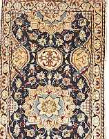 NAIN,PERSIEN CA 116 X 58 CM. .WOLLE MIT SEIDEEHZ 3.CA 20 JAHRE.