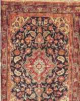 SHAHRBAFT,PERSIEN CA 98 X 70 CM. .FLOR WOLLE EHZ 3-4.CA 40 JAHRE.