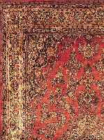 BIBIKABAD,PERSIEN CA 512 X 326 CM. .EHZ 3 FLOR WOLLE.UM CA 40 JAHRE.