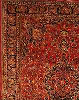 MESCHED,PERSIEN CA 380 X 298 CM. .EHZ 3-4 FLOR WOLLE.CA 30 JAHRE.