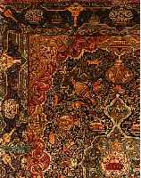 KASCHMAR,PERSIEN CA 390 X 300 CM. .EHZ 3 FLOR WOLLE.CA 40 JAHRE.