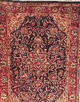 SAROGH,PERSIEN CA 152 X 102 CM. .FLOR WOLLE. EHZ 3.CA 40 JAHRE.
