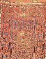WISS,PERSIEN CA 223 X 160 CM. .EHZ 3 FLOR WOLLE.CA 40 JAHRE,