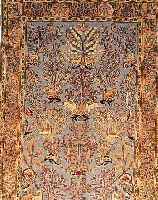 GHOM,PERSIEN CA 160 X 105 CM. .EHZ 4.CA 40 JAHRE.FLOR WOLLE MIT SEIDE.