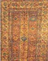 AFGHANE SEIDE.CA 184 X 116 CM. .NATUR SEIDE. EHZ 3.CA 35 JAHRE.