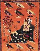 TORKBAFT,PERSIEN CA 150 X 110 CM. .EHZ 4 WOLLE AUF WOLLE.CA 50 JAHRE