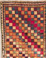 GABBEH,PERSIEN CA 160 X 94 CM. .EHZ 3. WOLLE AUF WOLLE.CA 60 JAHRE.