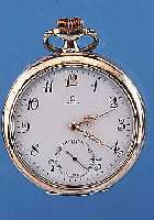 OMEGA HERRENTASCHENUHR LEPINE, REF.-NR. 6021800, SCHWEIZ UM 1920, 800ER SILBER, RäNDERVERG., BER., PERF. EMAILBL. SIGN., SCHöNE ...